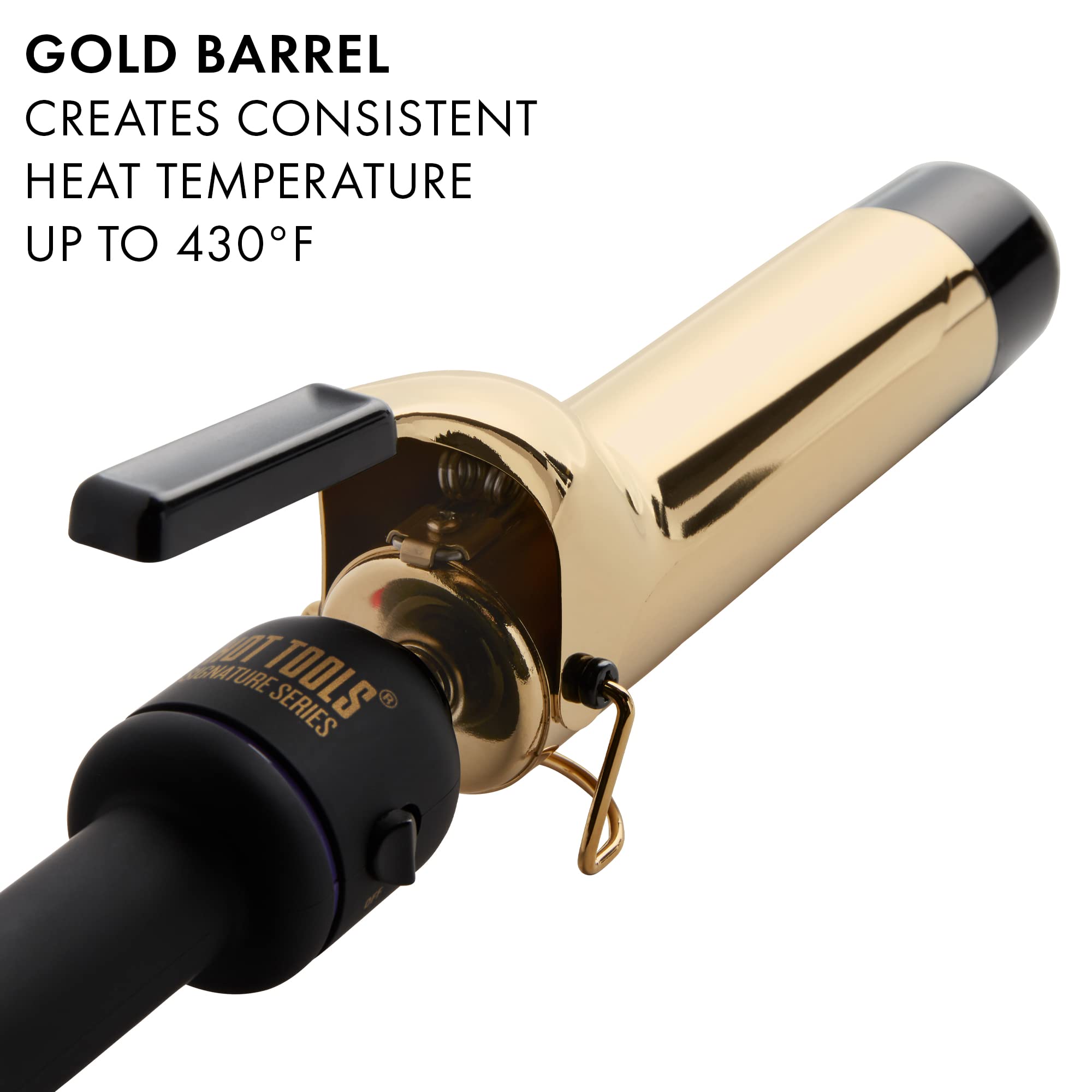 Sofeiyan Hot Tools 1 1/2" Curling Iron for Beginners | Long-Lasting Results, Defined Curls and Easy to Use with Temperature Control for All Hair Types up to 430℉