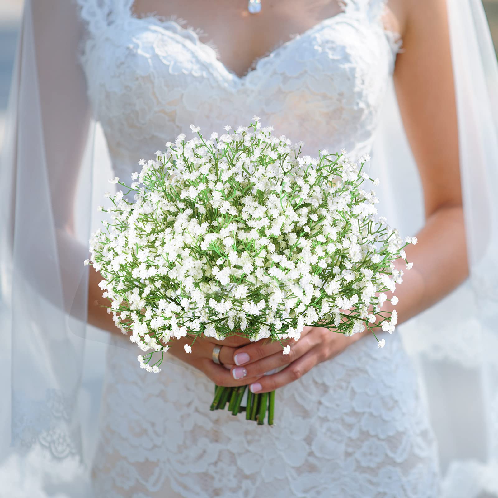 Sofeiyan Babys Breath Artificial Flowers,30 Pcs Gypsophila Real Touch Flowers for Wedding Party Home Garden Decoration