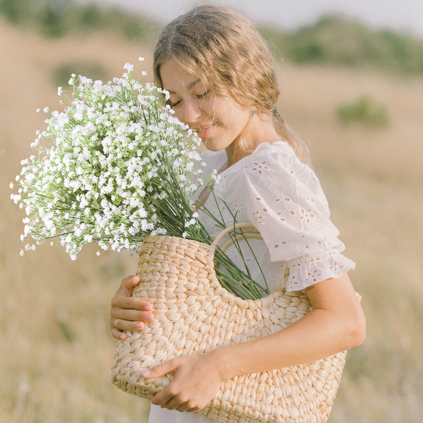 Sofeiyan Babys Breath Artificial Flowers,30 Pcs Gypsophila Real Touch Flowers for Wedding Party Home Garden Decoration