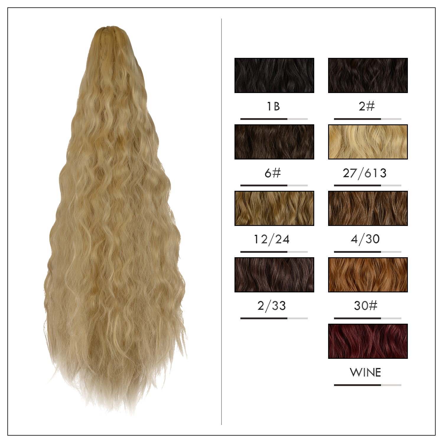Sofeiyan Claw Clip in Ponytail Hair Extension Synthetic Long Corn Wave 20 Inch Curly Ponytail Hairpiece for Women Daily Party Use, Strawberry Blonde & Bleach Blonde Sofeiyan Claw Clip in Ponytail Hair Extension Synthetic Long Corn Wave 20 Inch Curly Ponytail Hairpiece for Women Daily Party Use, Strawberry Blonde & Bleach Blonde