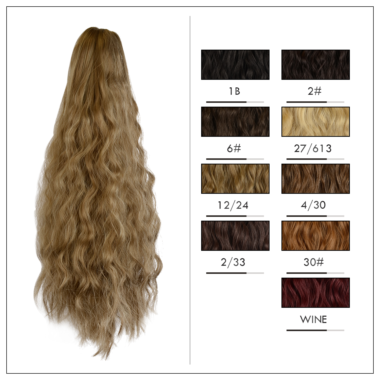 Sofeiyan Claw Clip in Ponytail Hair Extension Synthetic Long Corn Wave 20 Inch Curly Ponytail Hairpiece for Women Daily Party Use, Light Golden Brown & Pale Golden Blonde Sofeiyan Claw Clip in Ponytail Hair Extension Synthetic Long Corn Wave 20 Inch Curly Ponytail Hairpiece for Women Daily Party Use, Light Golden Brown & Pale Golden Blonde