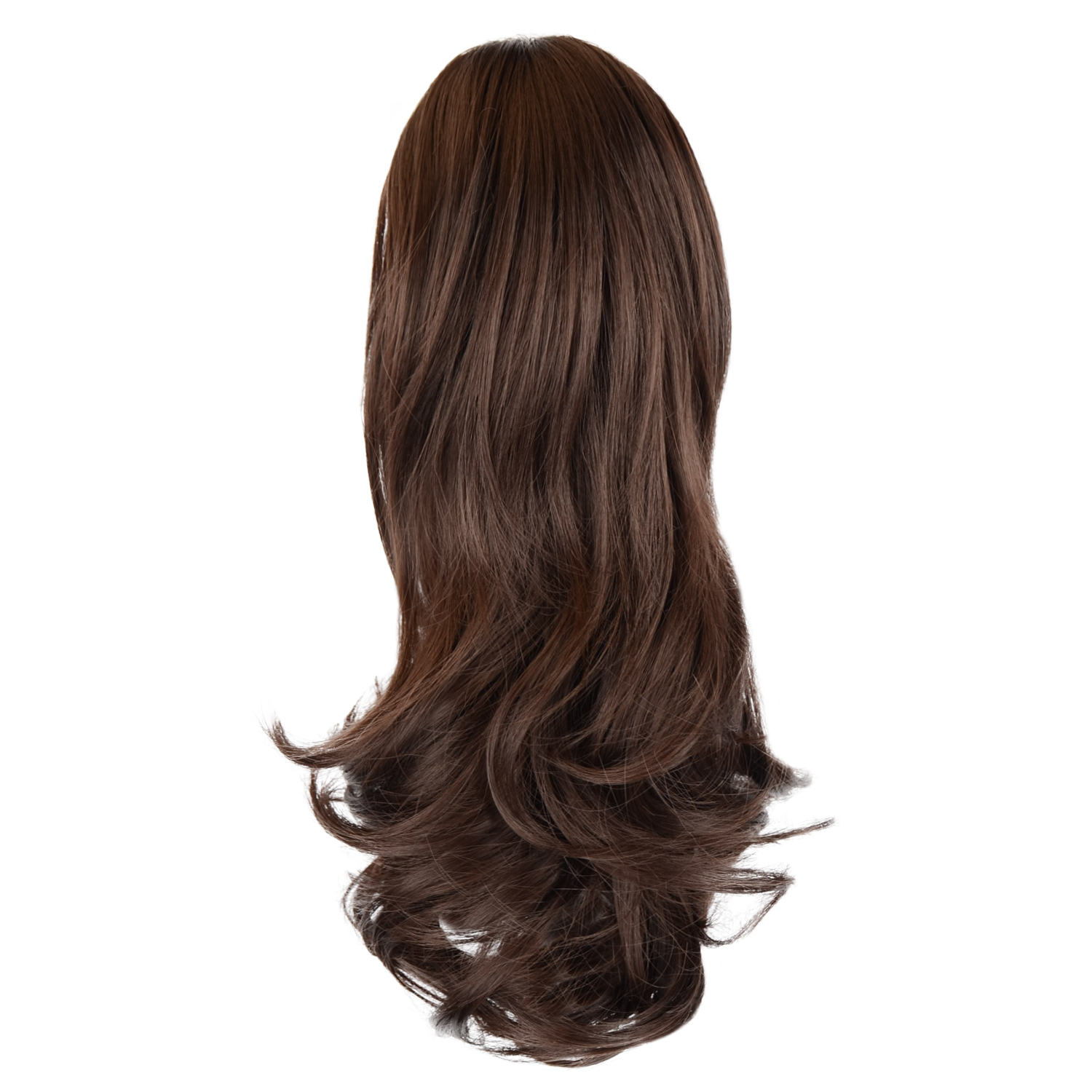 Sofeiyan 13 inch Curly Synthetic Hair Piece Ponytail Extension Drawstring on a Claw Clip Attachment Natural Looking for Women Medium Brown