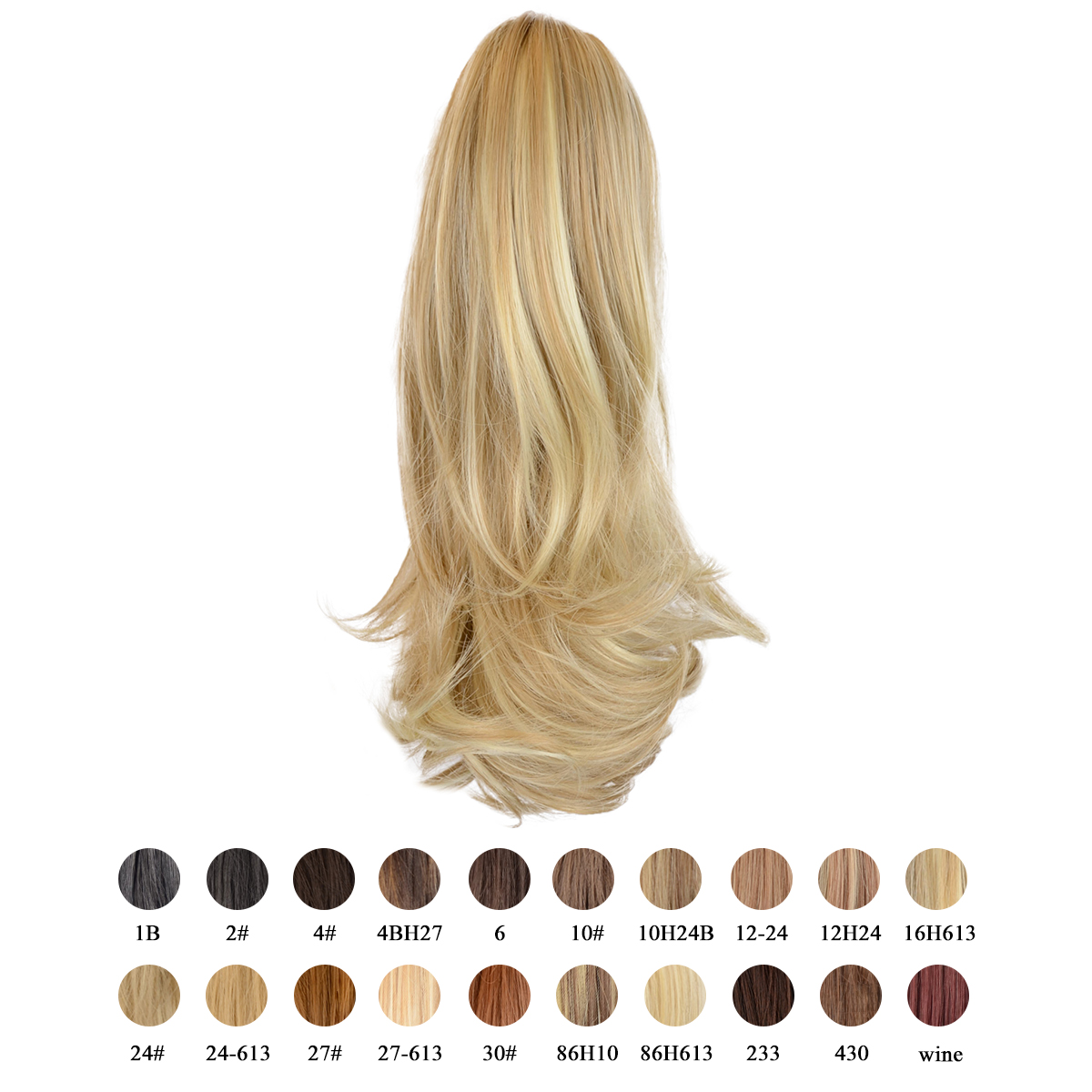 Light Ash Brown Mix Sofeiyan 13 Ponytail Extension Long Curly Ponytail Clip in Claw Hair Extension Natural Looking Synthetic Hairpiece for Women,Medium Brown