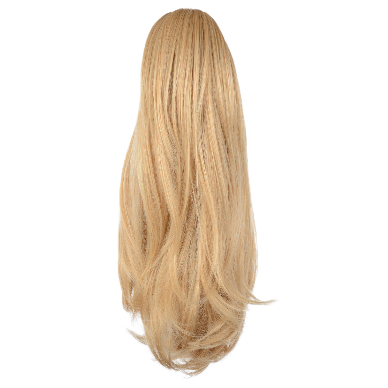 Sofeiyan 14 inch Curly Synthetic Hair Piece Ponytail Extension Drawstring on a Claw Clip Attachment for Women Strawberry Blonde & Bleach Blonde